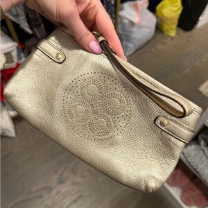 Coach Gold Wristlet Clutch